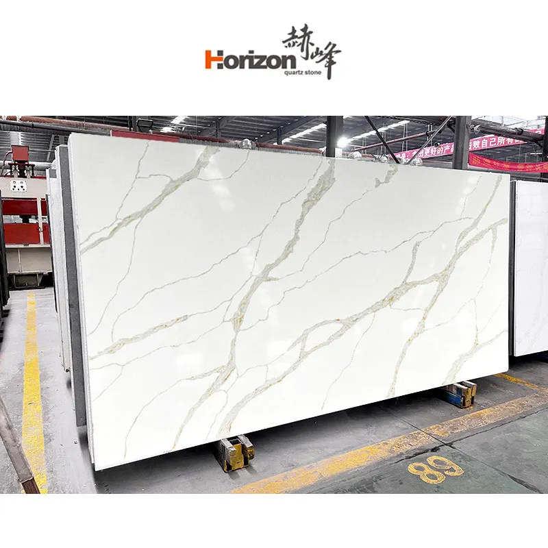 horizon Artificial Quartz Stone white quartz slab countertops vanity tops table tops