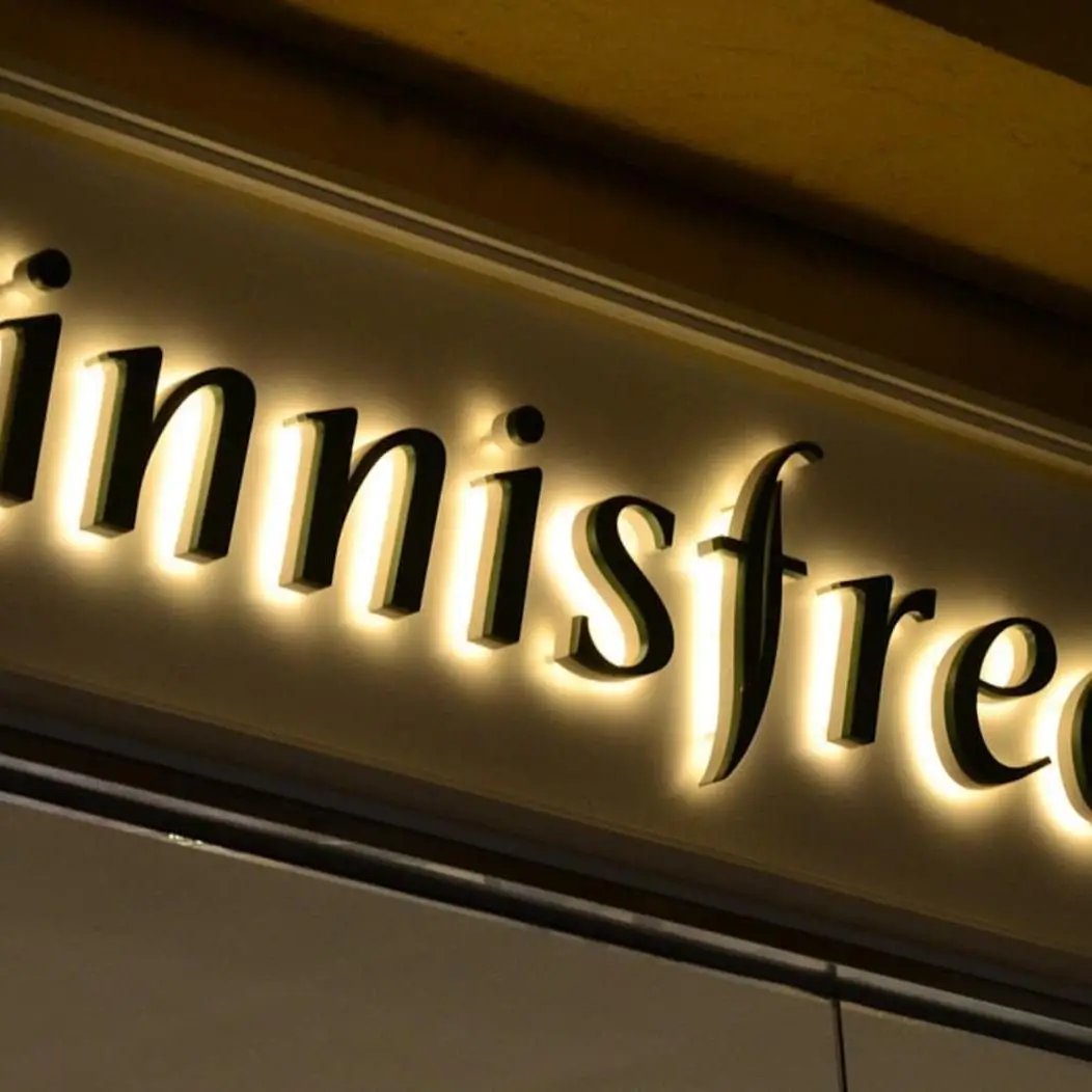 Office Wall Business Signs Backlit Metal Logo Signage Lighted 3d Lighting Letters Led Sign