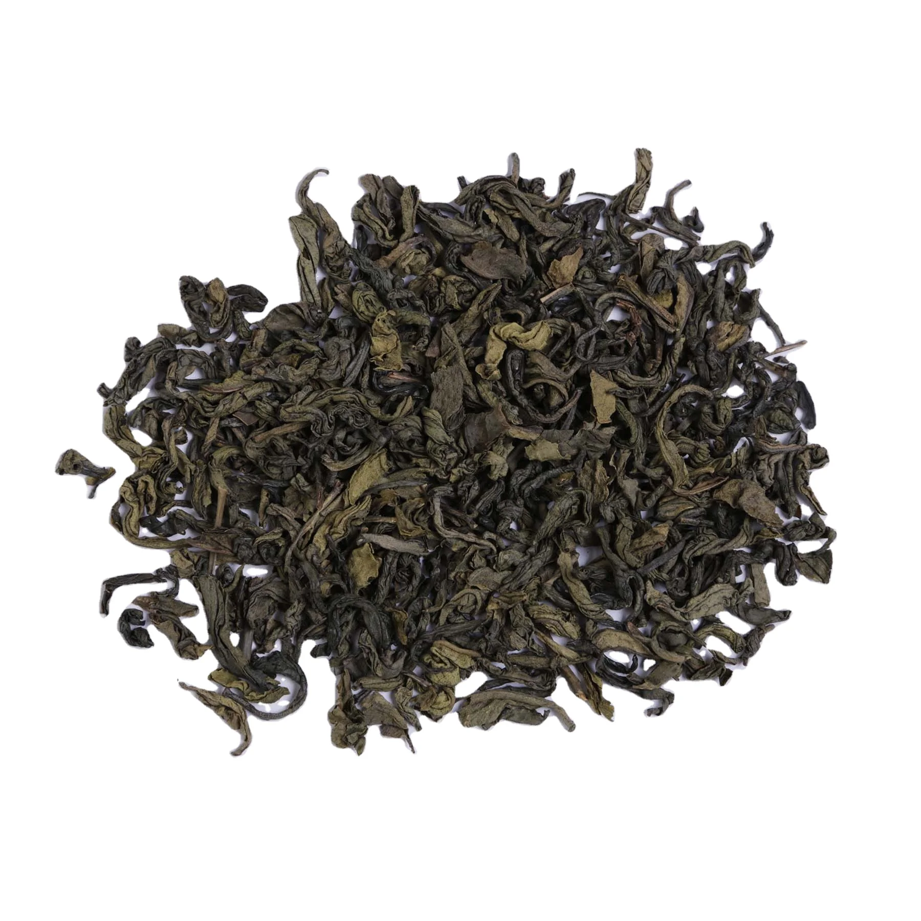Ah Gway roasted green tea, natural curly shape and dark in color, ideal for improving immune system and heart health