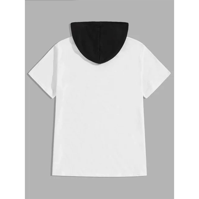OEM Summer Oversize Short Sleeves Crewneck Black Plain T Shirt For Men Stylish T Shirt 100% Organic Cotton Custom Logo Tee