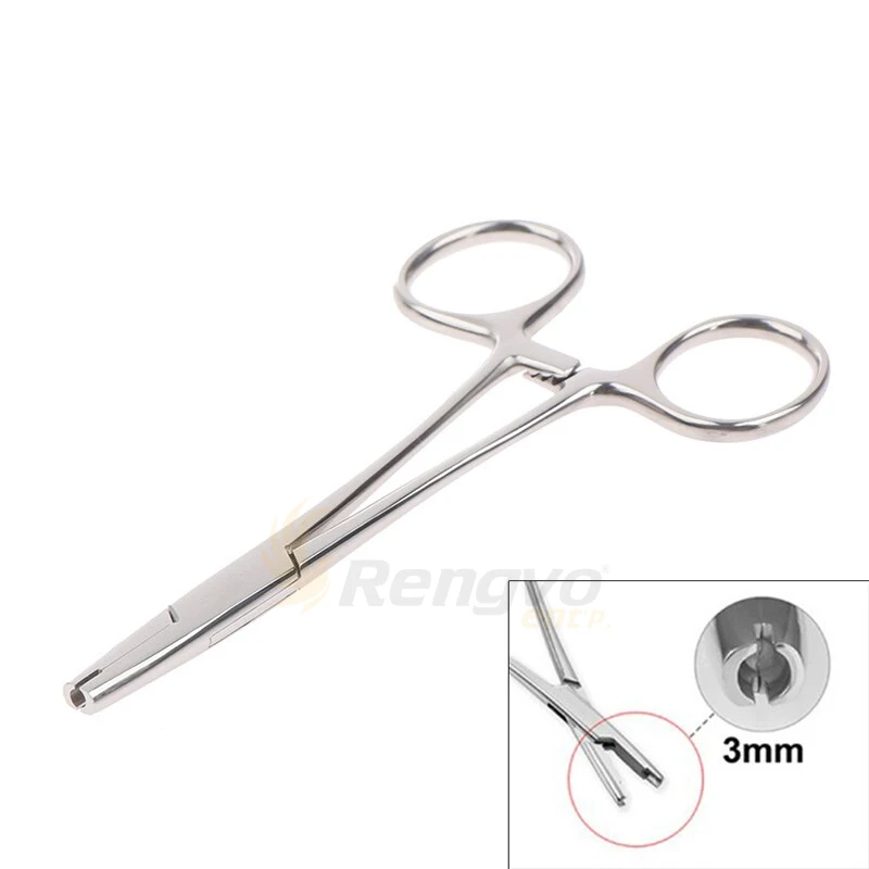 Professional Disc Forceps Body Piercing Equipment 3-5mm Dermal Anchor Holding Tool Plier Tweezers Clamp for Lip Tattoo Kits