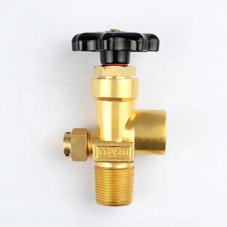 Cylinder Brass Valve for Xenon Helium Neon Krypton Gas Cylinder Valve CGA 580