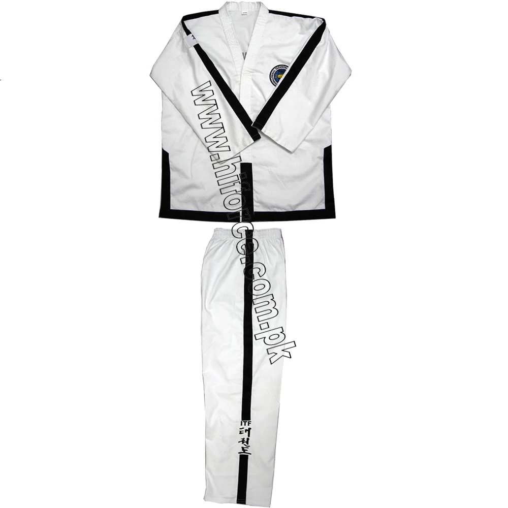 New Custom Brand  ITF Master Diamond Uniform TKD Uniform Embroidery Master Taekwondo ITF Dobok