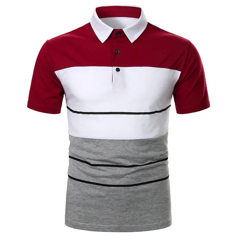 New Design Custom Logo Men Clothes Short Sleeved T Shirt Casual Lapel Polo Shirt casual polo shirt for mens clothing
