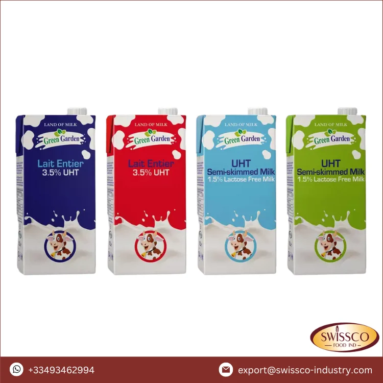 Best Selling Premium Quality Green Garden 3.5% UHT Whole Milk 200ML With Straw From The Alpin Mountains