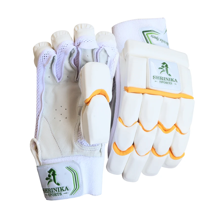 High Quality Material Hand made Professional Players Quality Branded Shrinika Sports Cricket Batting Gloves