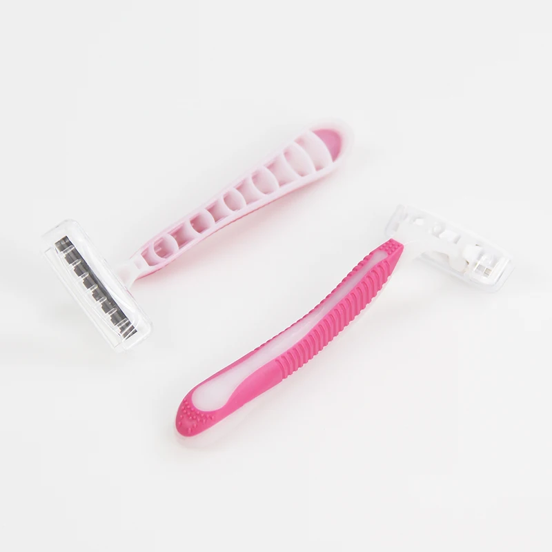 Women 3-Layer Blades Manual Type Shaver Razor Set Best Selling Color customized Razor