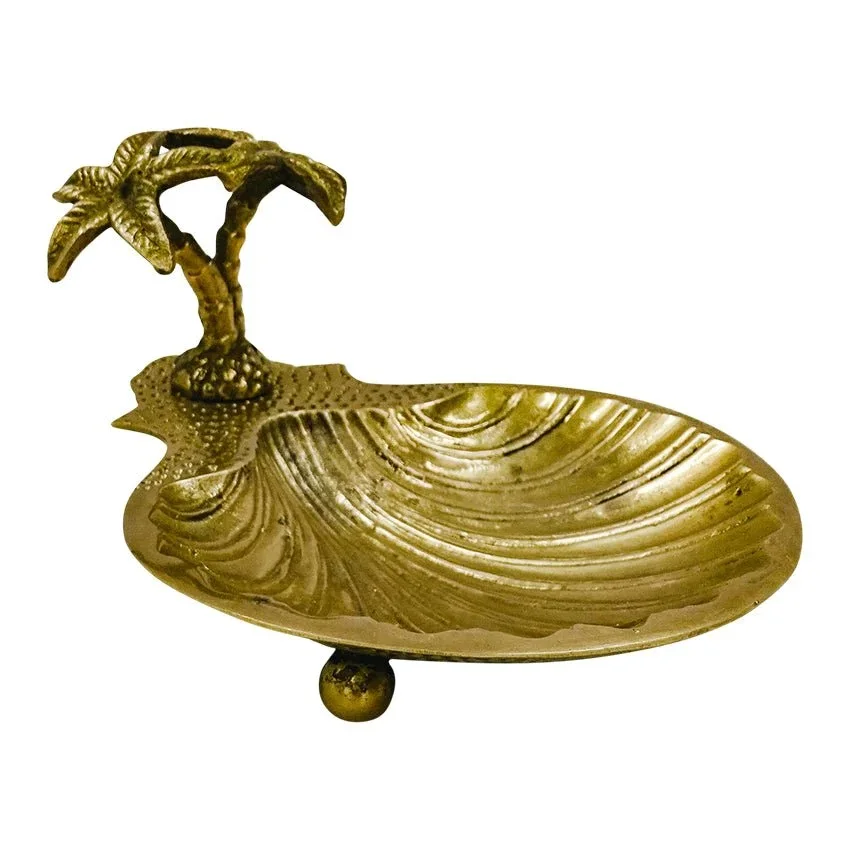 The Palm Brass Tree soap dish Handmade Contemporary soap dish For Bathroom In Hotels Motels Restaurant Home Villa  Wholesale