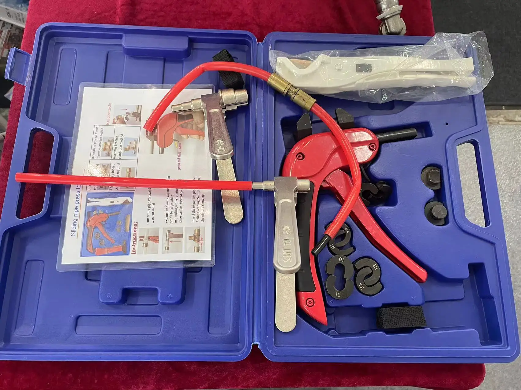 16 - 25 mm Manual Pex Pipe Sleeve Expander Press Plumbing Tool Kit
