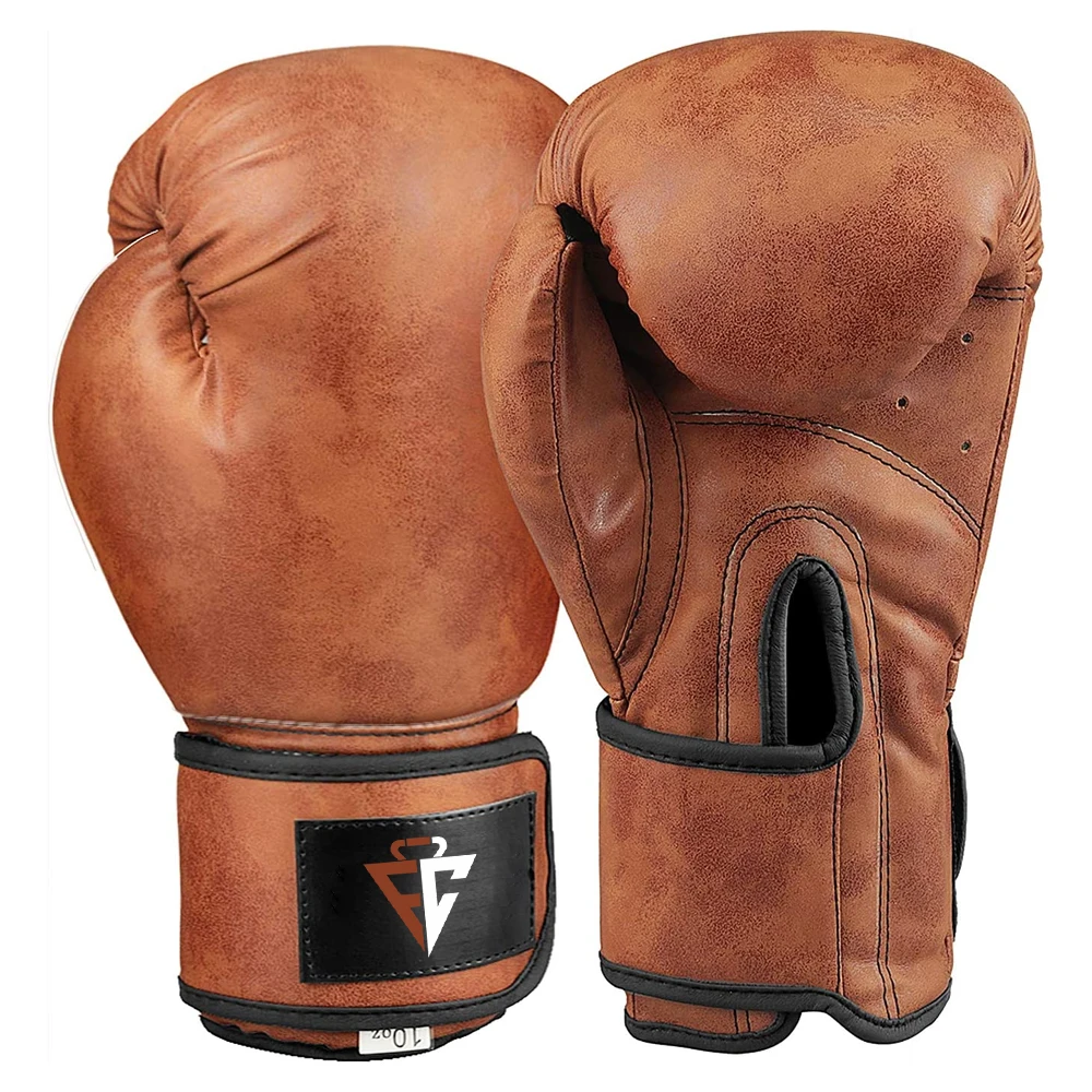 Wholesale Leather Boxing Gloves Customize Logo Durable Punching Heavy Bag Gloves for Training