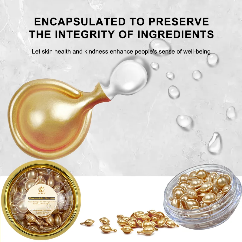 Facial Care Hydrating Skin Repairing Serum Capsule Ceramide Facial Essence Capsules For Active Skin Care Nourishing Anti Aging