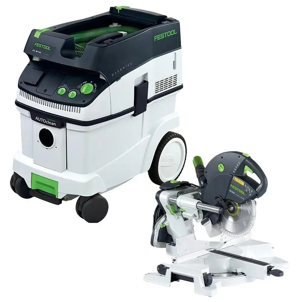 Superb Discount 100% GENUINE AFFORDABLE Festool Kapex KS 120 EB Sliding Compound Miter Saw CT Dust Extractor Packages