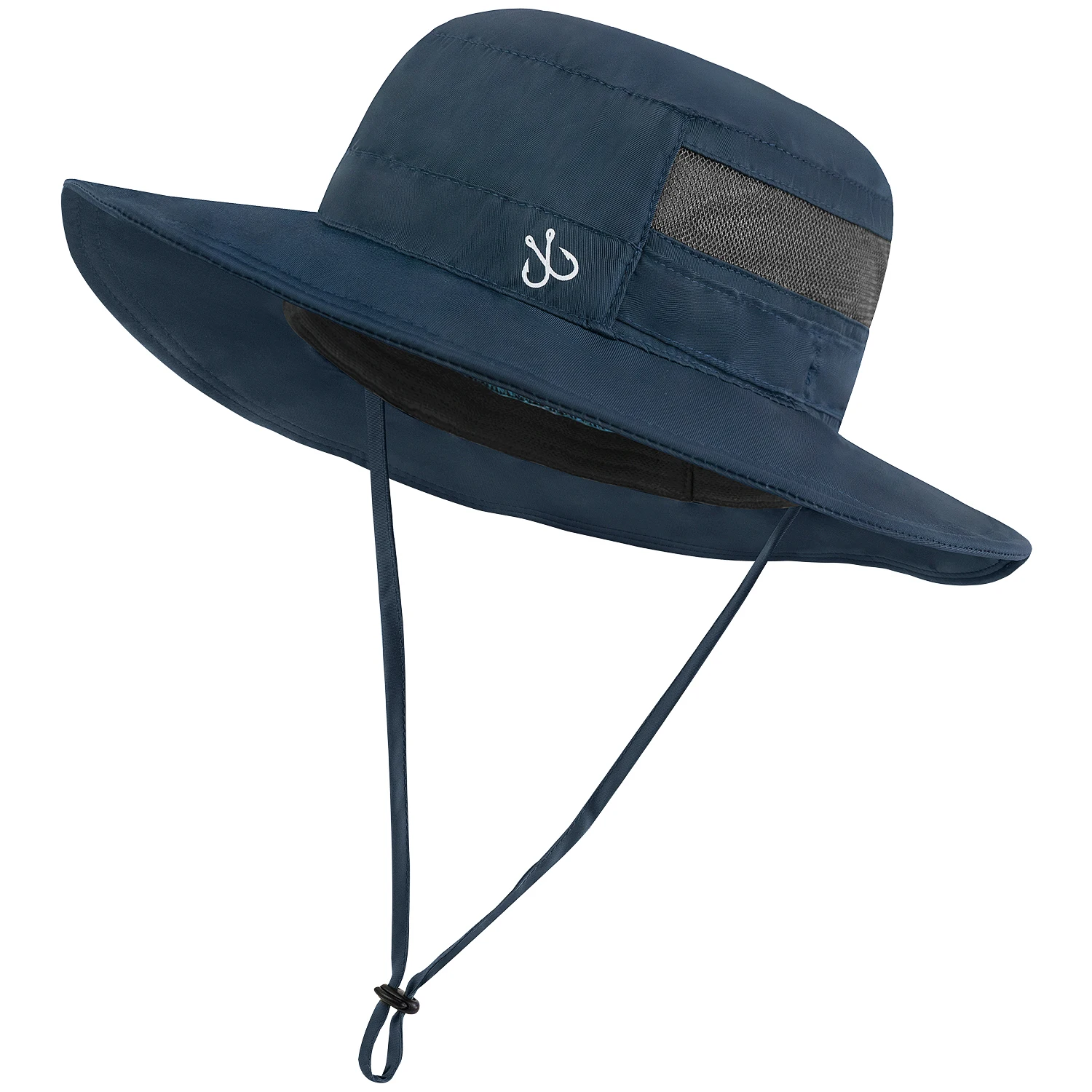 High quality polyester lightwewight wicking bucket hat custom logo adjustable packable bucket hat for fishing hiking boationg