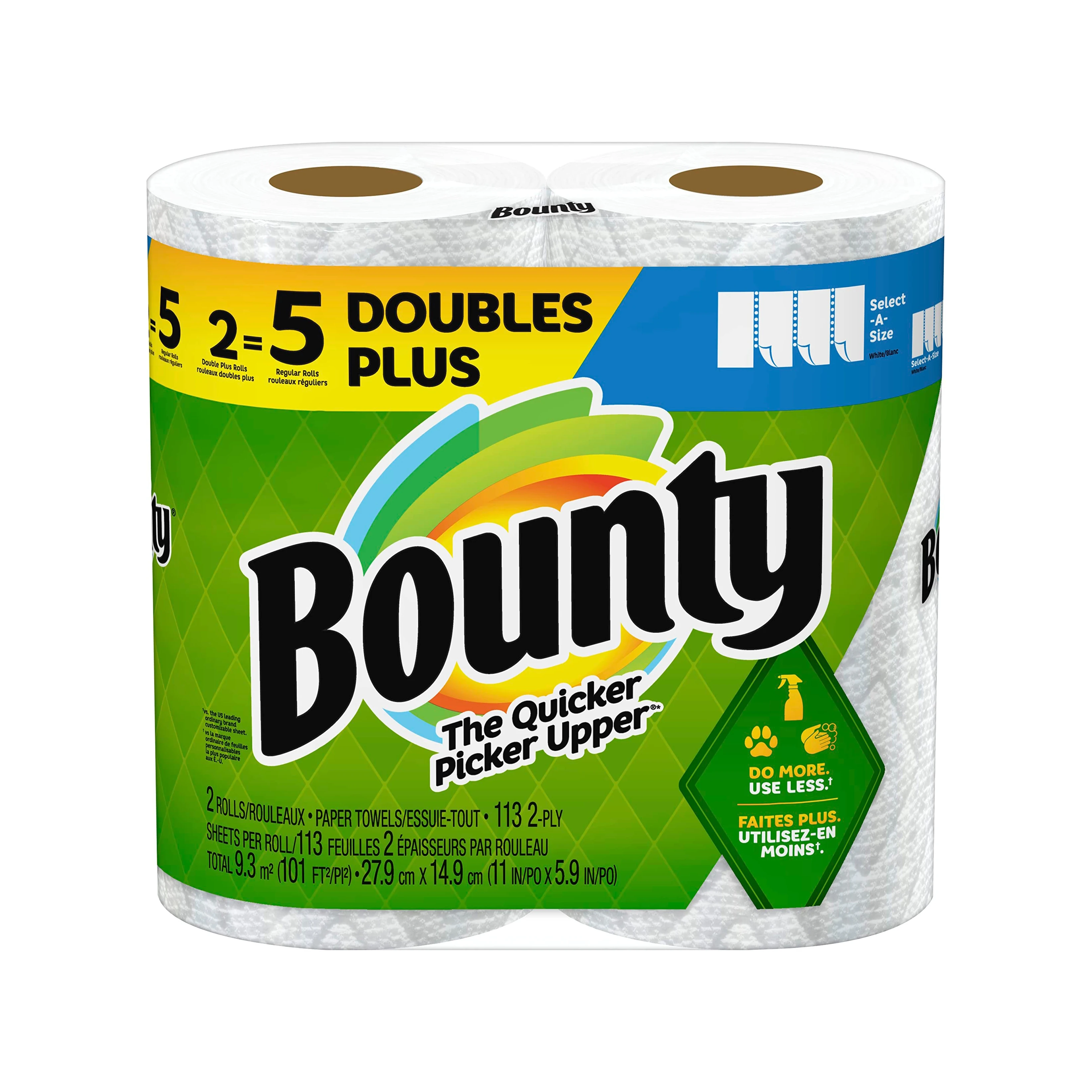 Bounty Select-a-Size Paper Towels, 6 Triple Rolls, White