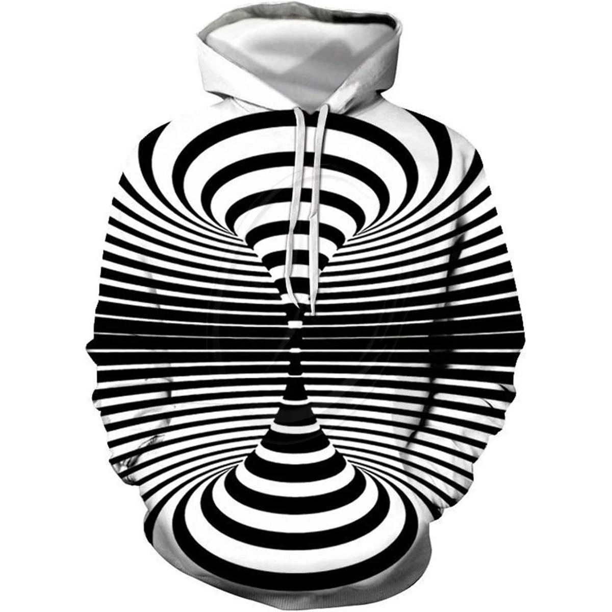 Customized Men Hoodies 3D breathable Thermal Pullover cotton Hoodies Sweatshirt Optical Illusion Unisex