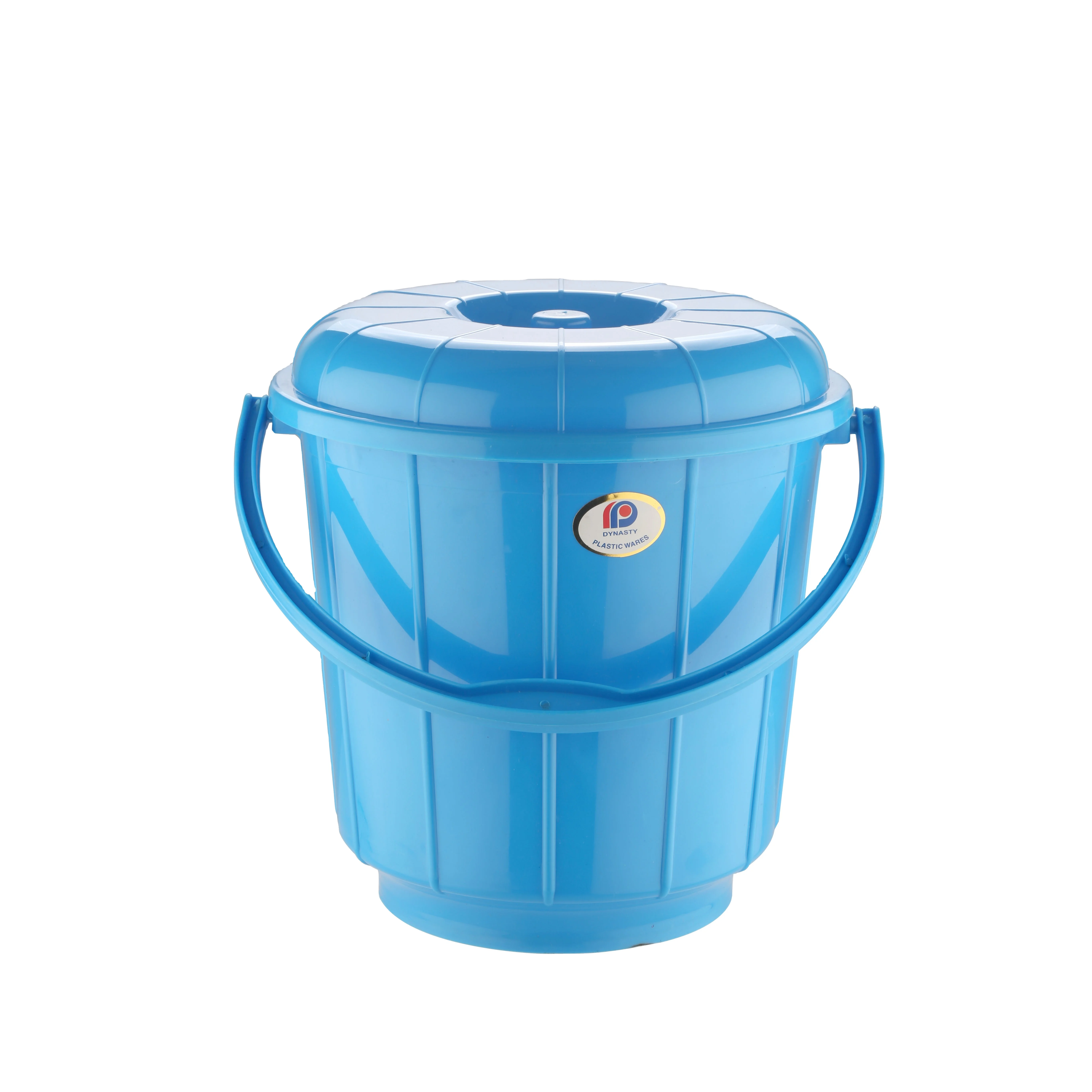 2024 Household portable plastic large storage bucket of water with lid available in bulk quantity 3 Liters