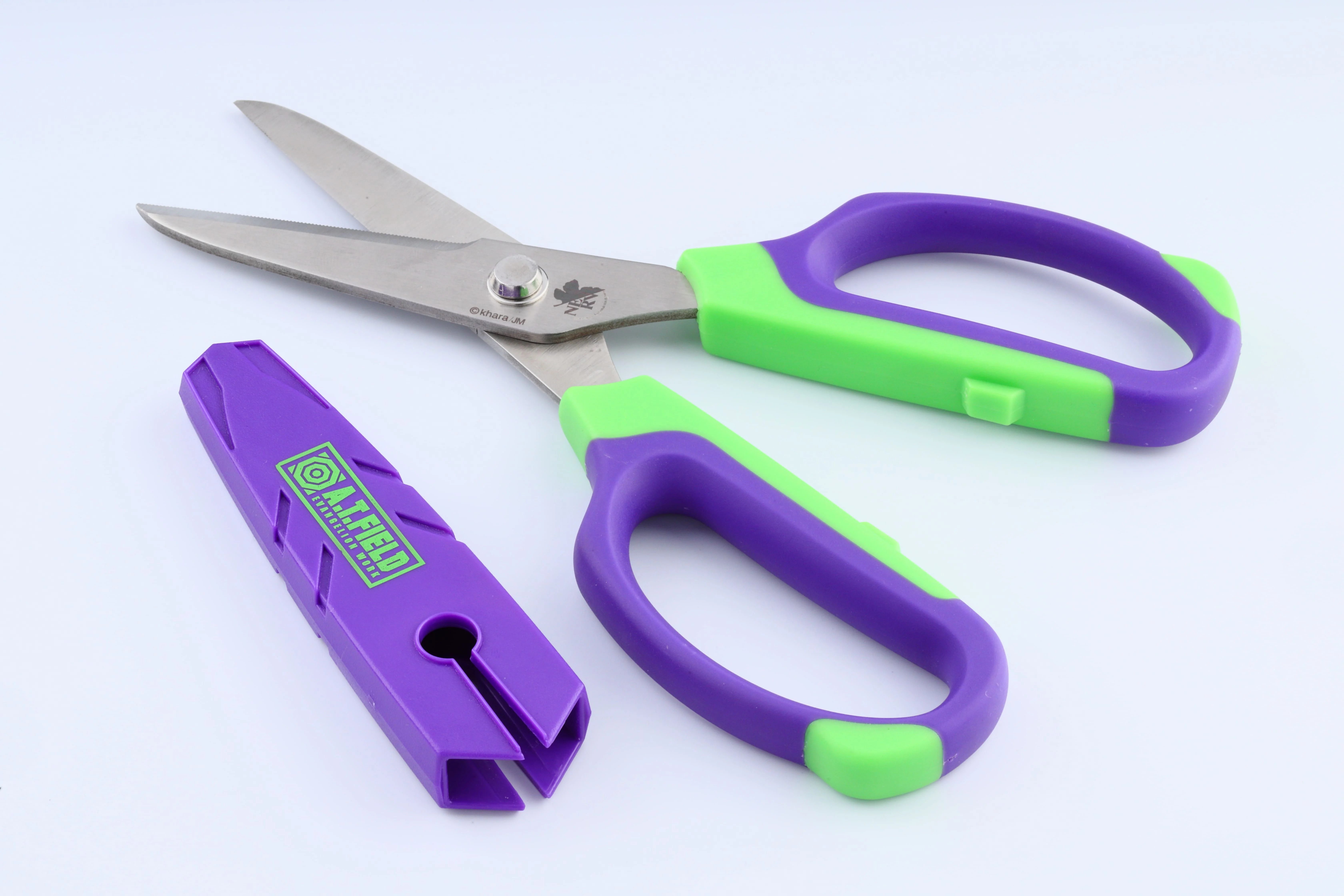 Evangelion A.T.FIELD Craft Scissors Unit-02 model made by a Japanese professional scissor factory