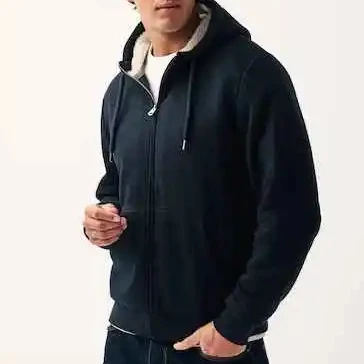 Custom Fleece Zip up Hoodie high quality sweatshirt Oversize Plain tracksuits unisex hoodies Custom Logo