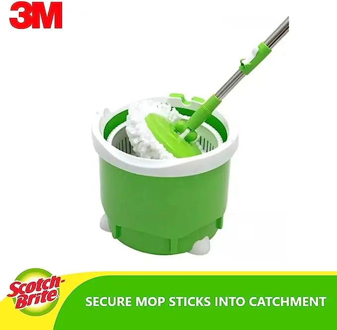 High Quality from Top Brand 3M Scotch-Brite Compact Spin Mop Bucket