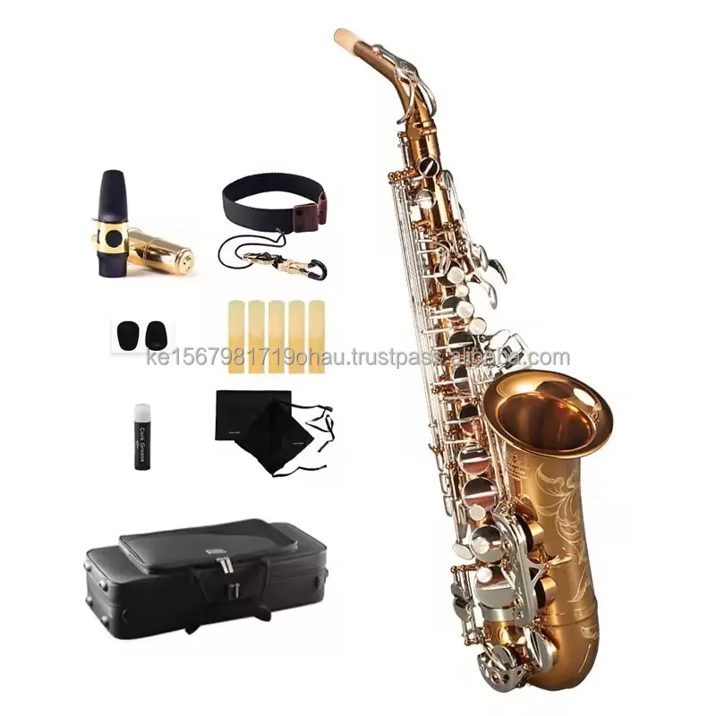 HOT SALES Musical Instruments High F# Eb Key Golden Lacquer Alto Saxophone RSA-9902s