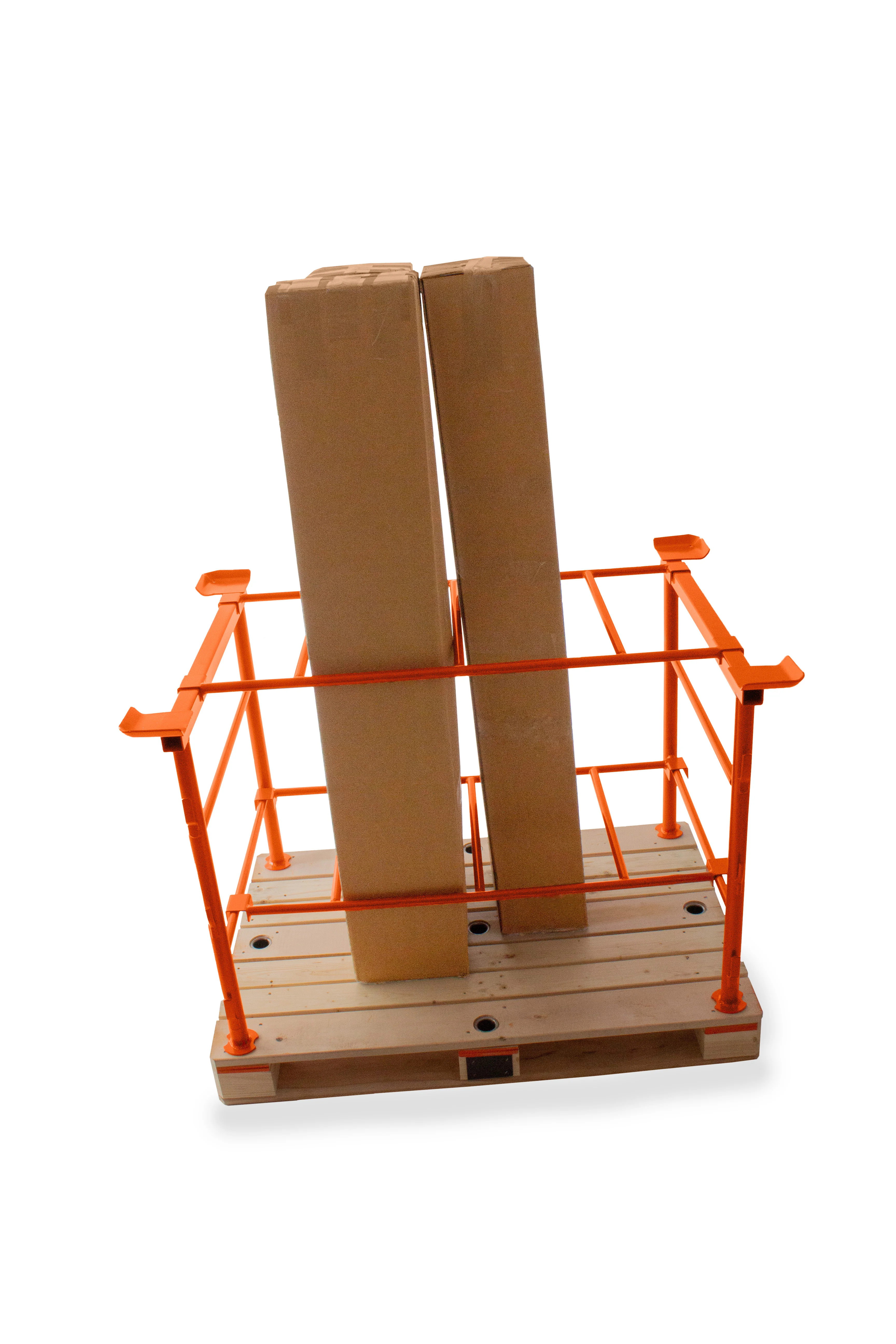 tubular stirrup pallet with hollow rivets system pallet with tubular stirrups can be stacked several times