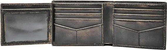 Top Seller Business Rfid Blocking Airtag Smart Pop Up Genuine Leather Wallet