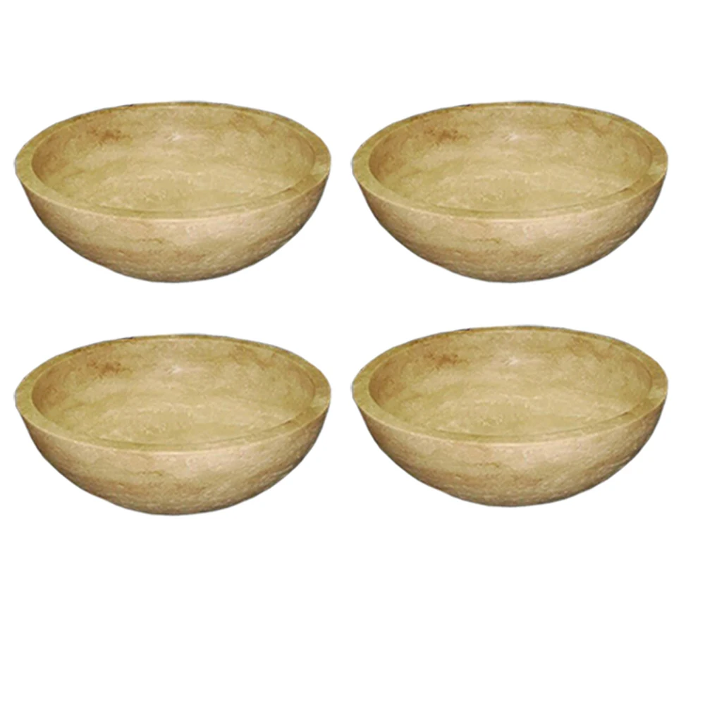 Best Selling Modern Design Natural Stone Marble Travertine Basin Sink Washbasin for Bathroom & Kitchen Countertops