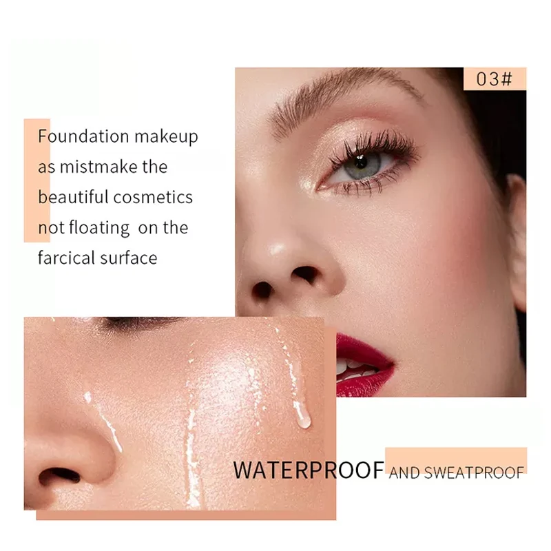 SHICELLE Custom Design Gel Foundation Travel Size Makeup Brightening Base Vegan Cosmetics Coverage Pigment Spot Founsation