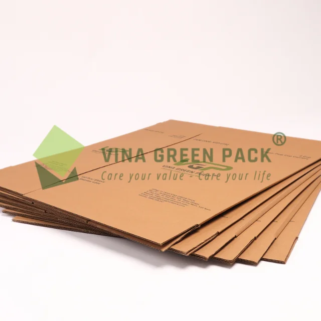 Printing Made Carton Paper Material Vietnam Supplier Vina Green Pack Shipping Packaging Competitive Price Boxes with Logo