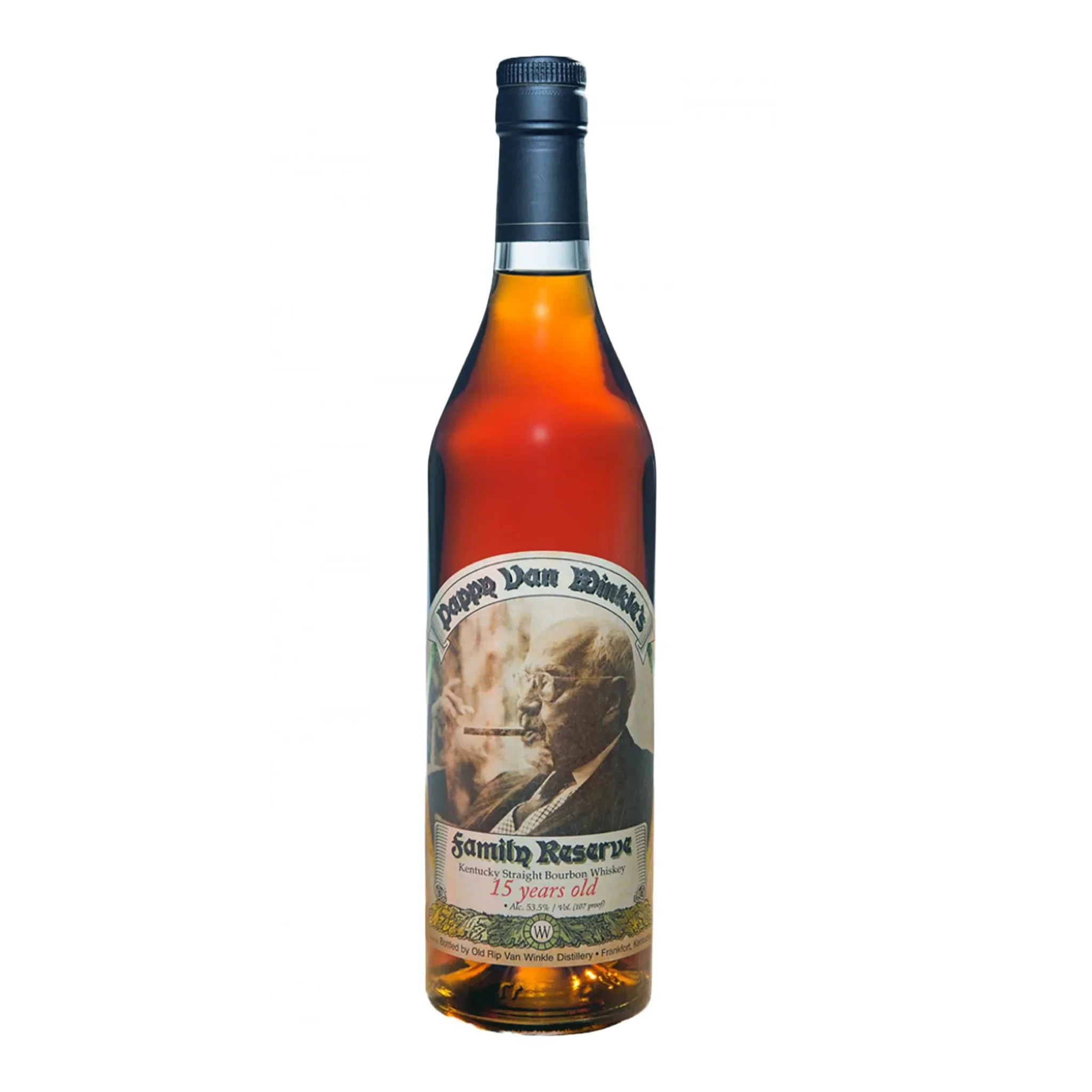 Pappy Van Winkle 25-Year Old Malt Whisky Distilled From Barley and Wheat Packaged in Bulk Boxes Barrels Bags Gift Wrap