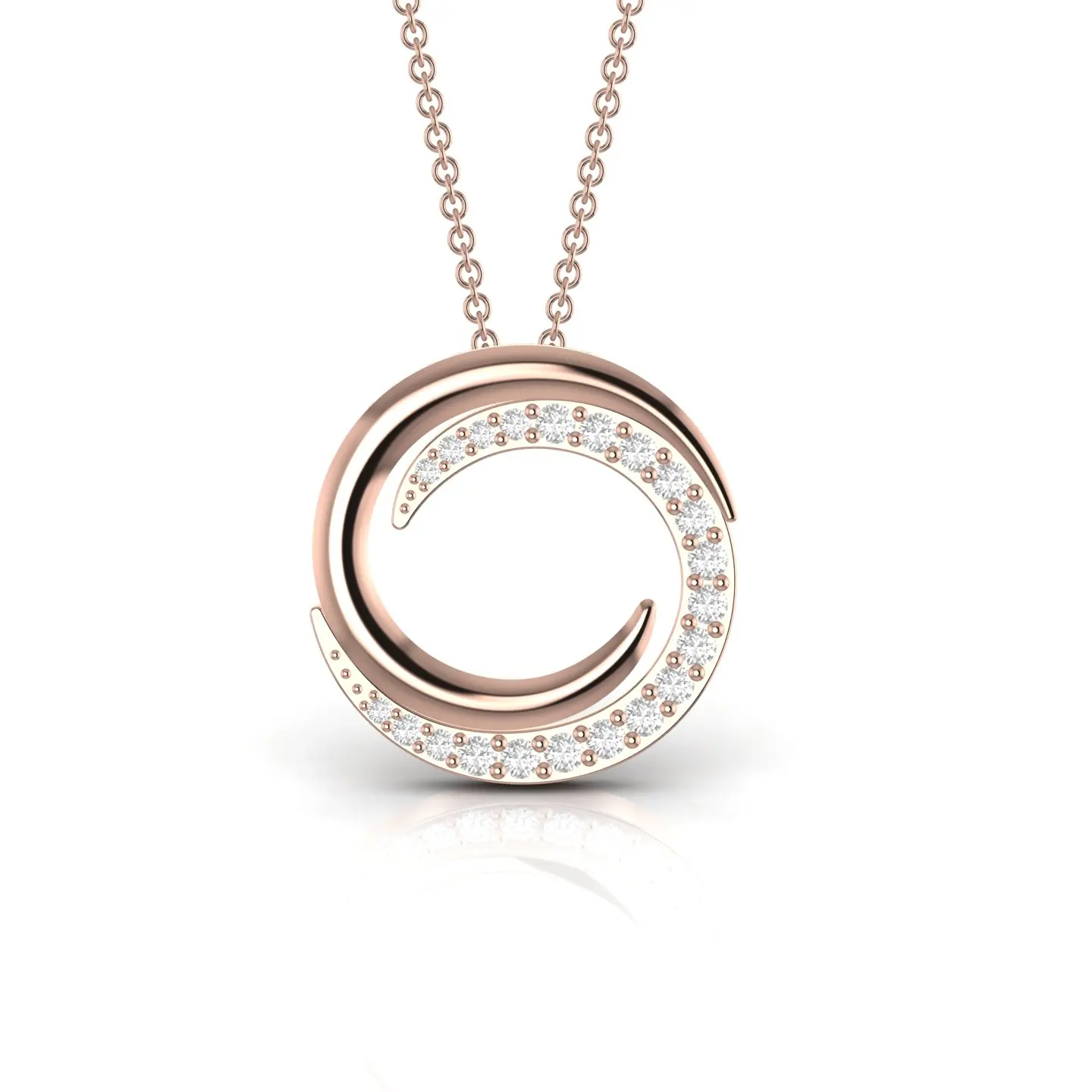 Круглая Подвеска из натурального бриллианта, 14kt, однотонная белая желтая розовая золотистая 1,76 грамм, модная религиозная женская вечеринка на день рождения