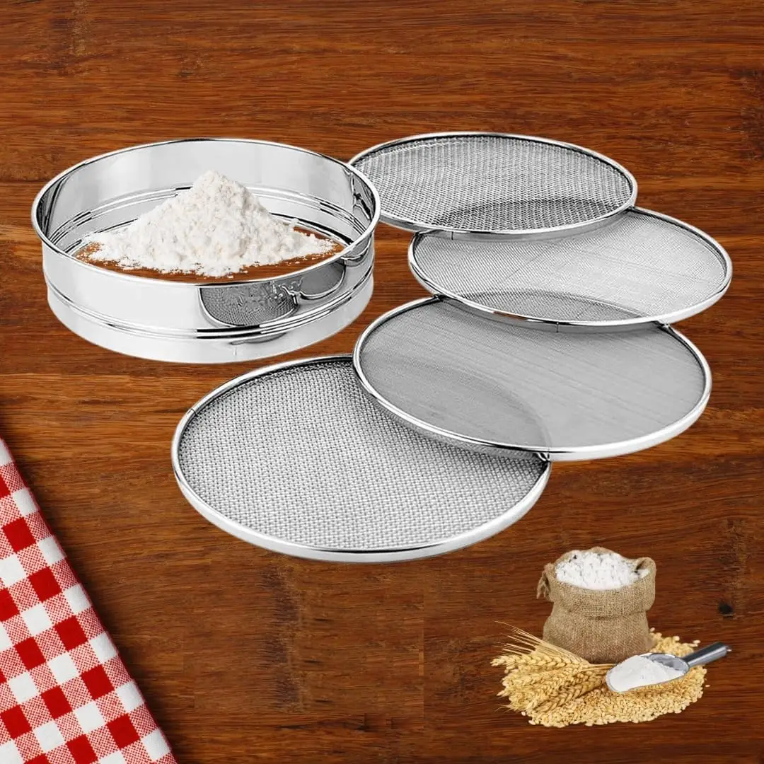 Direct Factory Sale  304 Stainless Steel Hand-Held Mini Flour Sifter Mesh Powdered Sugar Sifter Cocoa Strainer