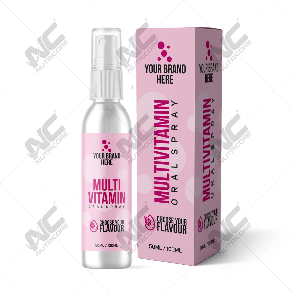 Custom Label Healthcare Supplement Multivitamin Spray for Bulk Purchase