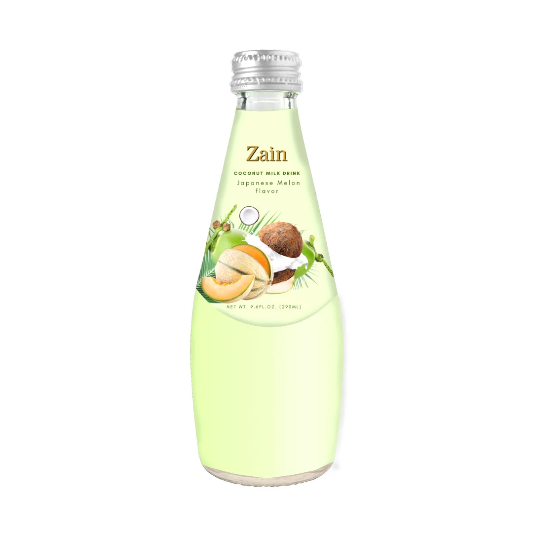 Zain Filtered Coconut milk drink Japanese Melon Mocktail Cocktail Bar Soft drink fruit juice beverage Ajintai Zen Plant extract