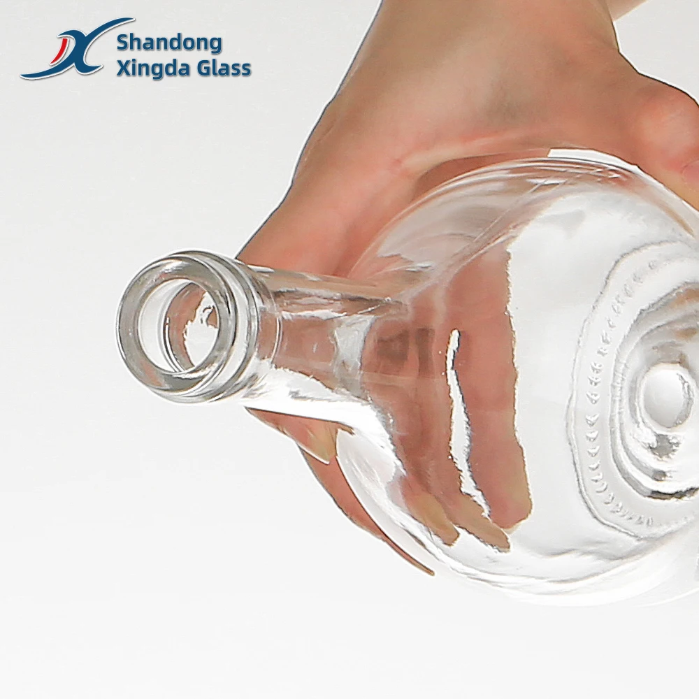 Китайский производитель Лидер продаж пустая Прозрачная Бесплатная пробная стеклянная бутылка для виски водка бренди мескаль спирт ликера