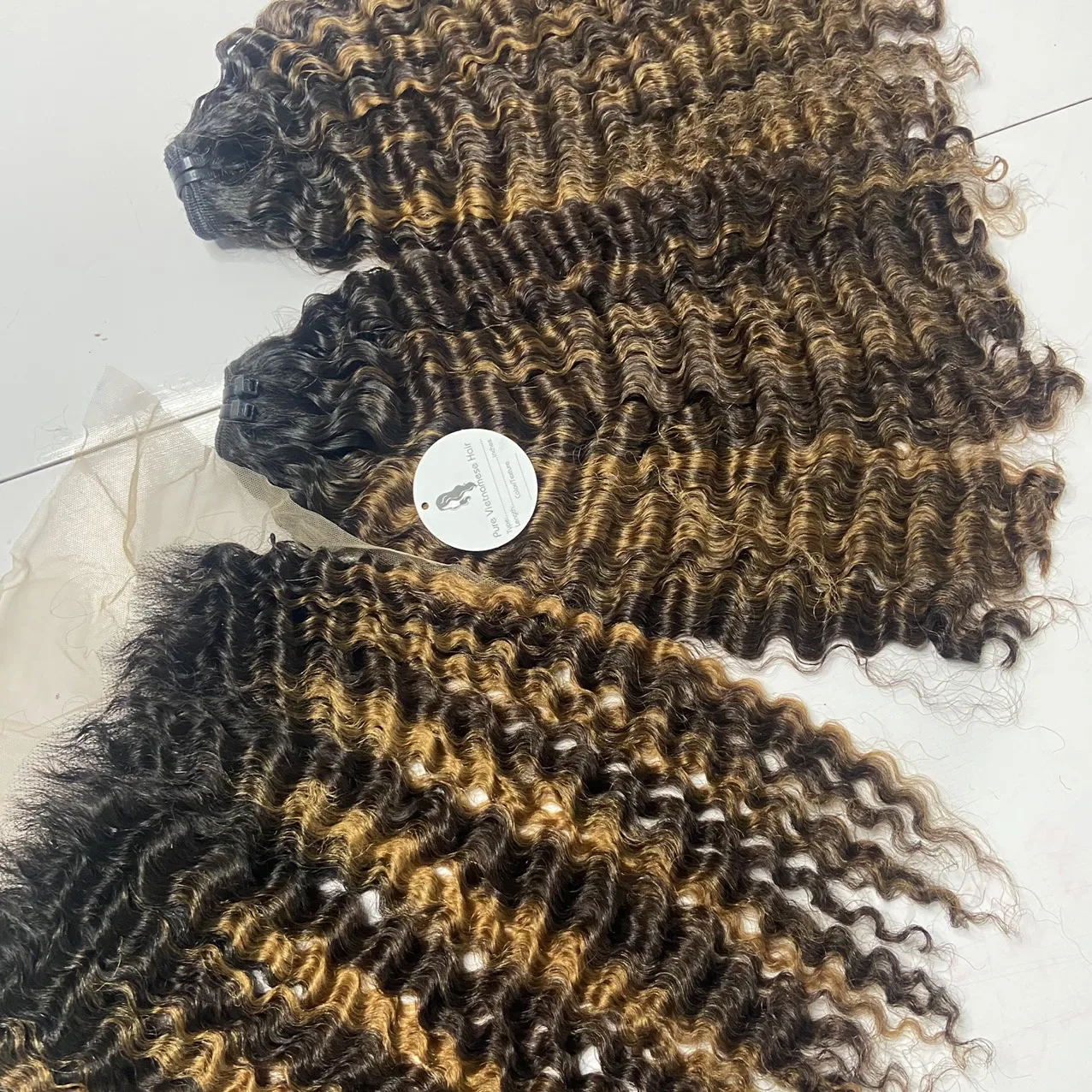 Remy Double Machine Weft Pixie Curly #4/#8#12 100% Human Hair High Quality from Vietnam Wholesale