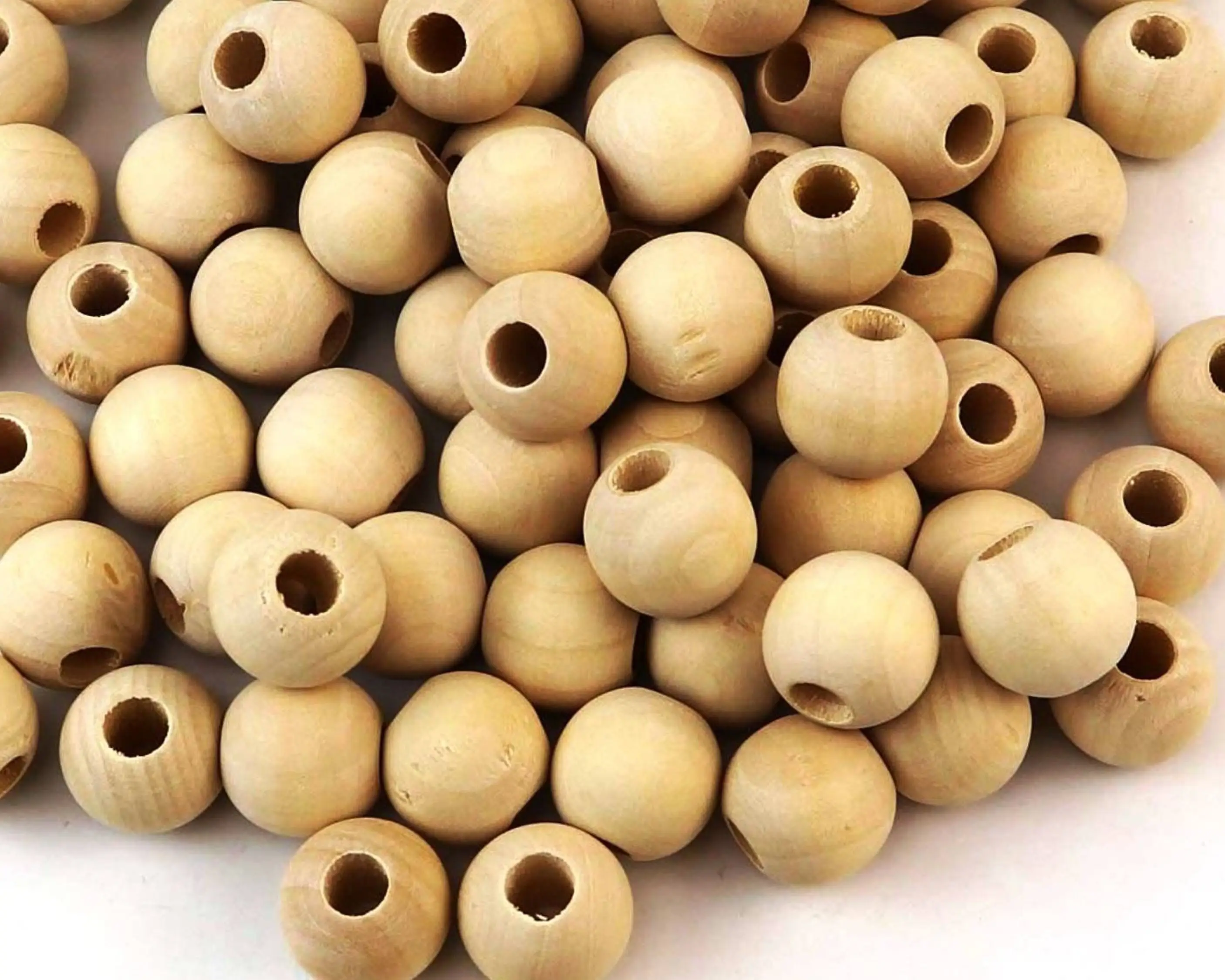 Buy 25X Mixed  Wood Beads 18mm Rainbow Color Round MIrha  Custom Colored shaped sized Wooden Beads Made In India