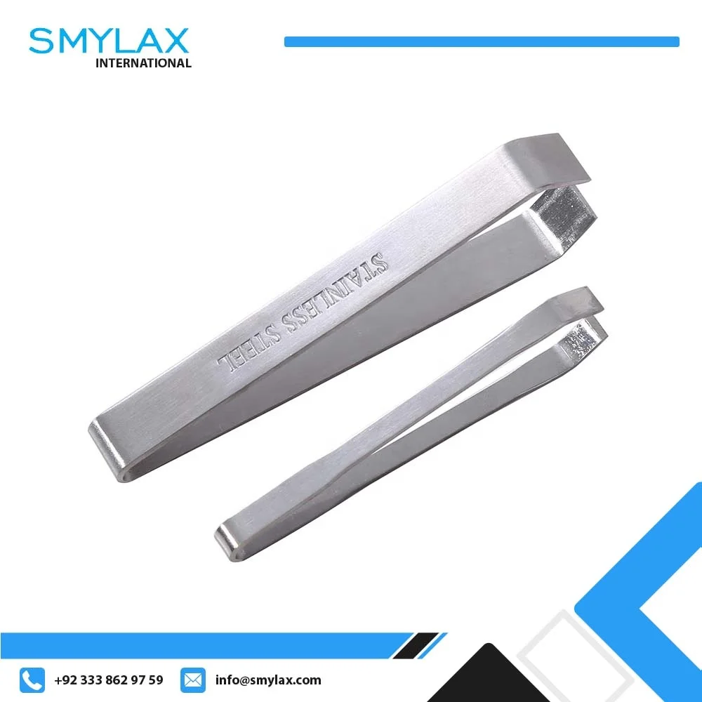 Stainless Steel Fish Bone Tweezer Food Clips Food Tongs Hair Removal Tool Angled Ham Tweezers Kitchen Plier Seafood Tool