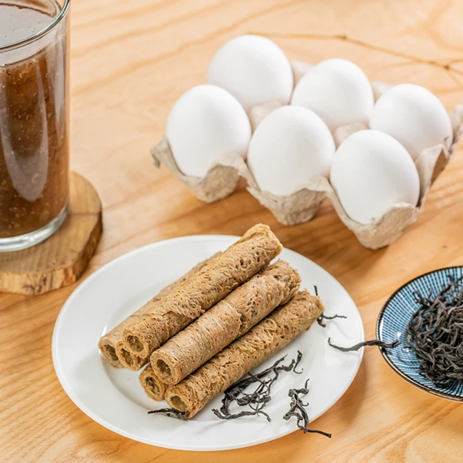 Cream Sun Moon Lake Black Tea Egg Rolls Cookie Ivy House Factory Direct Sale Flavour