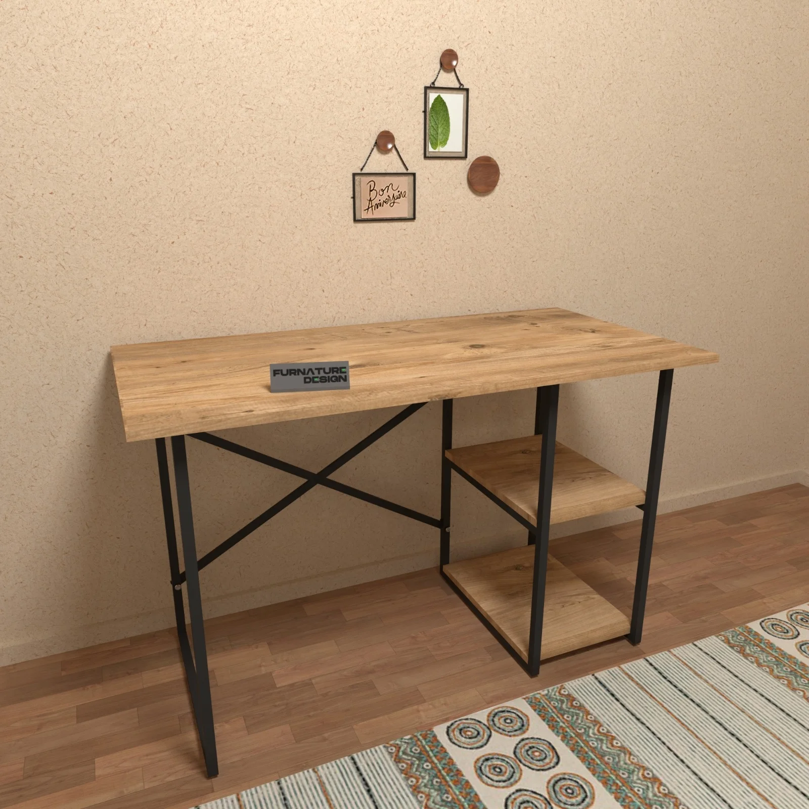 Стол FurnatureDesign для дома и офиса легкая сборка Рабочий стол компьютерный письменный учебный