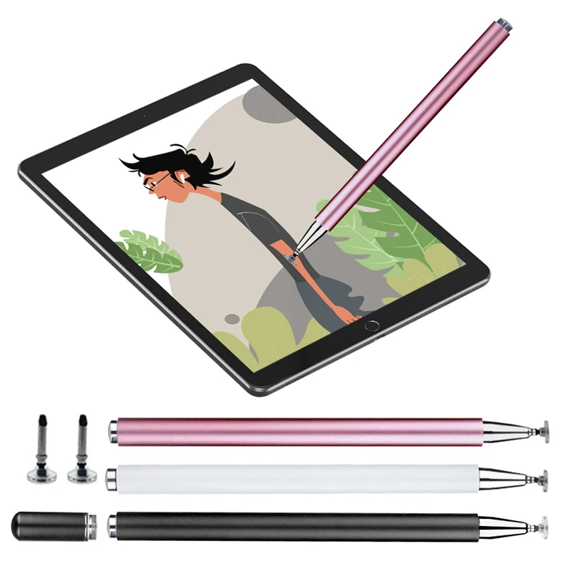 Ручка для планшета с дисковым наконечником, стилус для сенсорного экрана, подходит для Android/IOS/windows