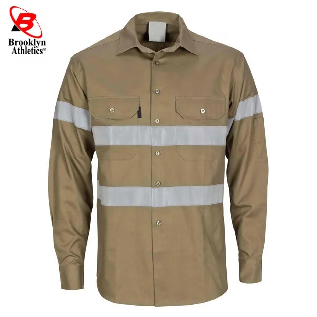 Hi Vis Reflective Safety Vest Safety Workwear Shirt Men Quick Dry Shirt For Men