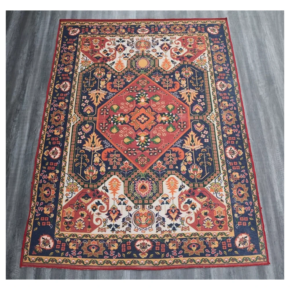 Designer Indoor-Outdoor Rug Rectangle Shaped  Fur For Home And Office Carpets are made up of polyester which makes Carpets soft