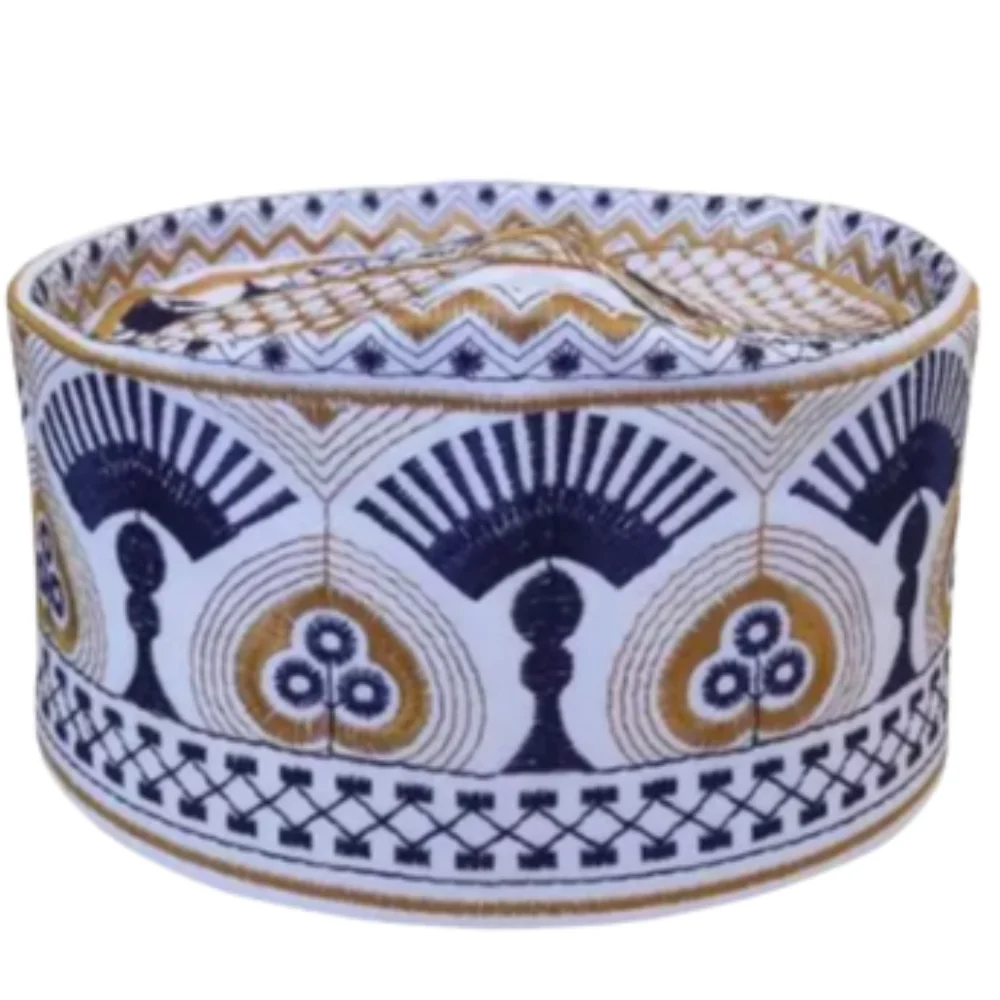 New Kufi Tartan Design Handmade Ramadan Embroidery Omani Quick Drying Islamic Arabian Turkey Men Muslim Prayer Topi