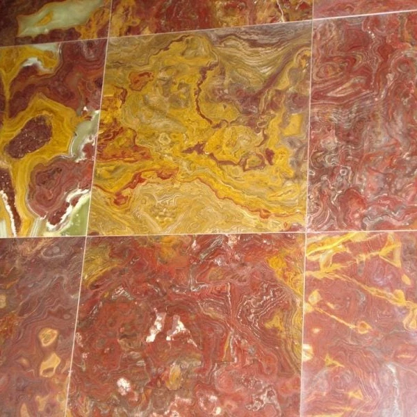 Multi Red Onyx Tile, Red Multicolor Onyx Tiles, Onyx Marble Tiles