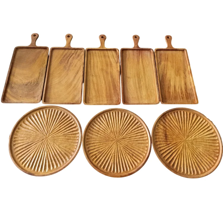 Best Seller VietFOA WOODEN TRAY for Restaurant & Hotel supplied high quality provided by VietFOA manufacture in Vietnam