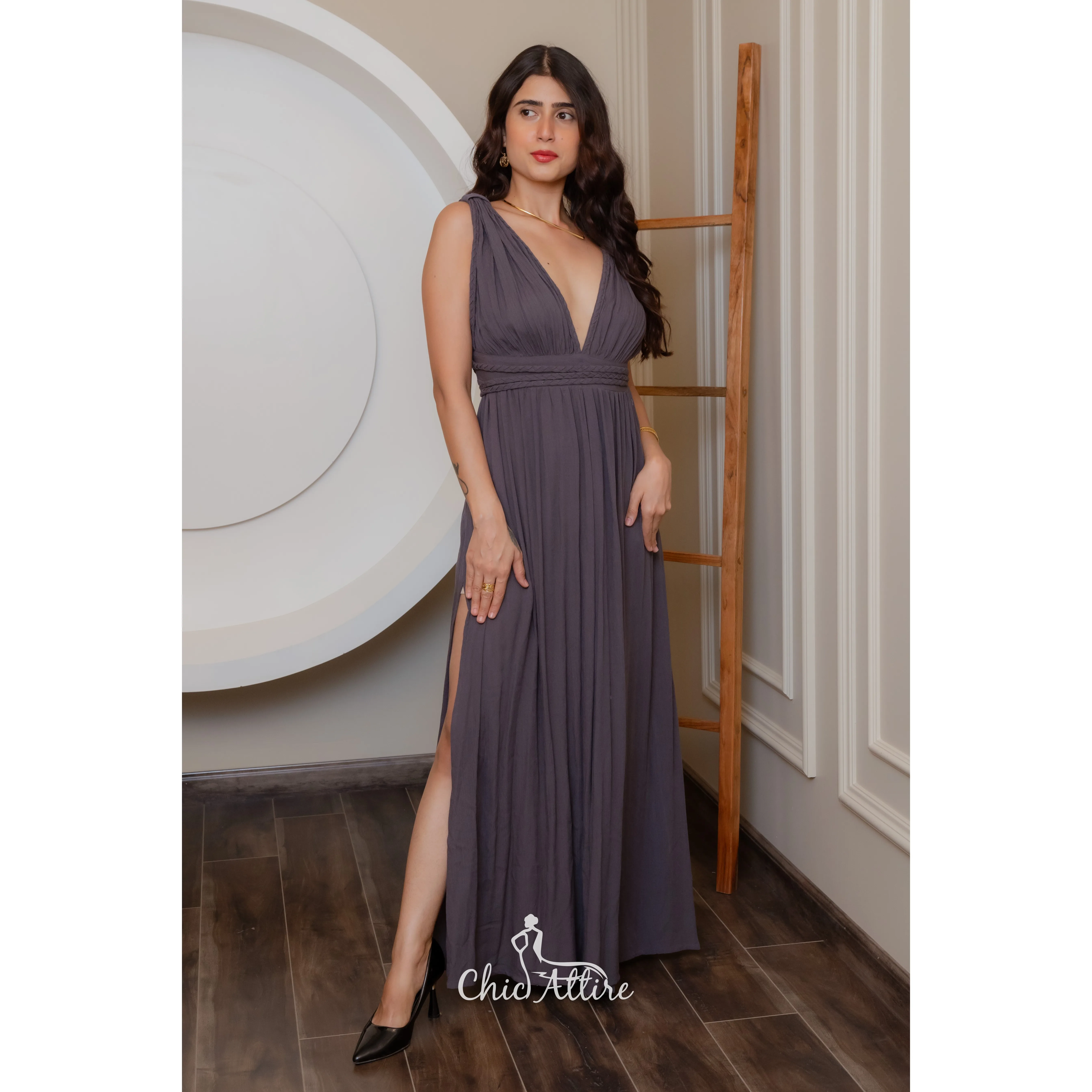 Женское длинное платье-Макси