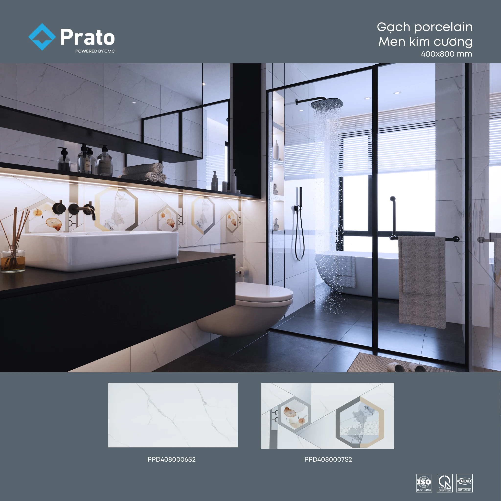 400x800mm High Quality Digital Print Decorative Wall tiles for villa exterior interior wall decoration