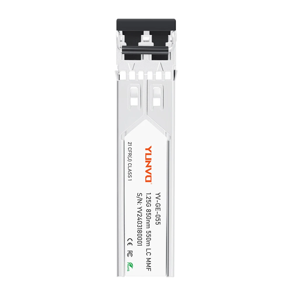 GLC-SX-MM-RGD 1.25Gbps 1000BASE-SX SFP 850nm 550m Industrial DOM Duplex LC MMF Optical Fiber Transceiver Module