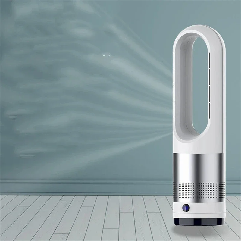 Hot Summer Sale 18-Inch Electric Bladeless Fan Floor-Standing Metal Air Purifier with Remote Control Fresh Cool Air